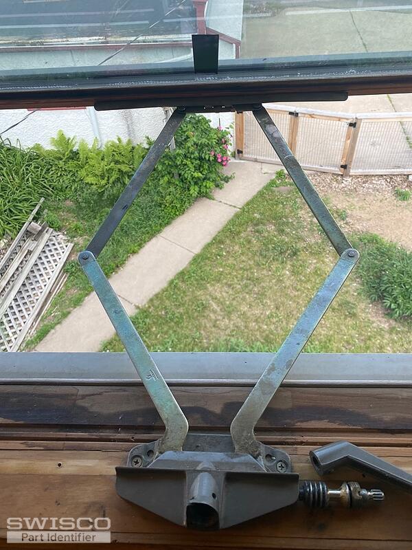 Awning window replacement crank mechanism