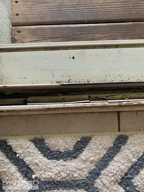 Sliding glass door rail replacement