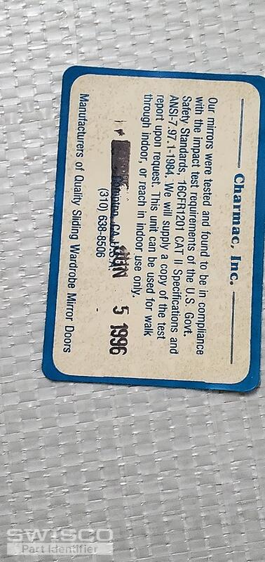 Label Inside Sliding Glass Door