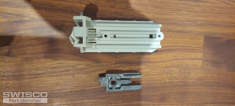 pivot and latch front view