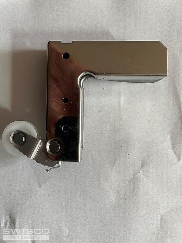 Aluminum Screen door corner bracket with adjustable wheels