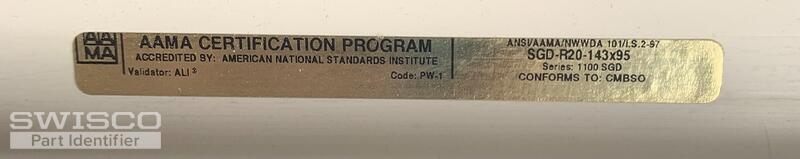 Sliding Door Label