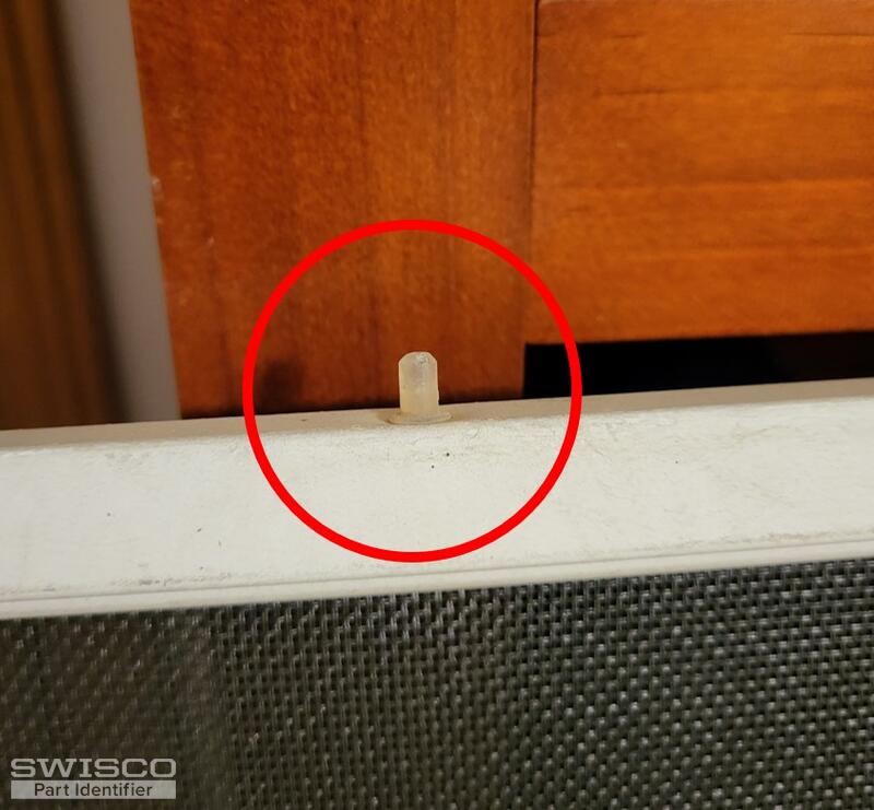 screen retaining pin