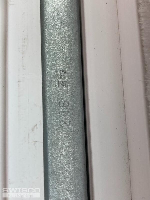Pella window sash balance stamping info