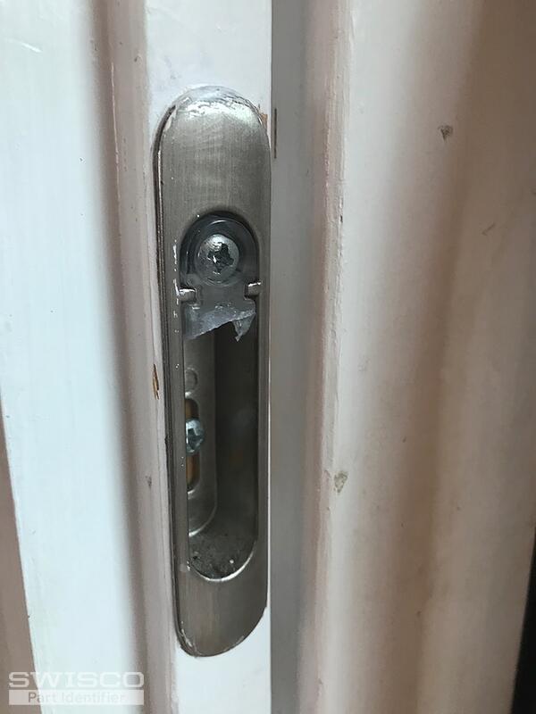 Pella patio screen door latch keeper