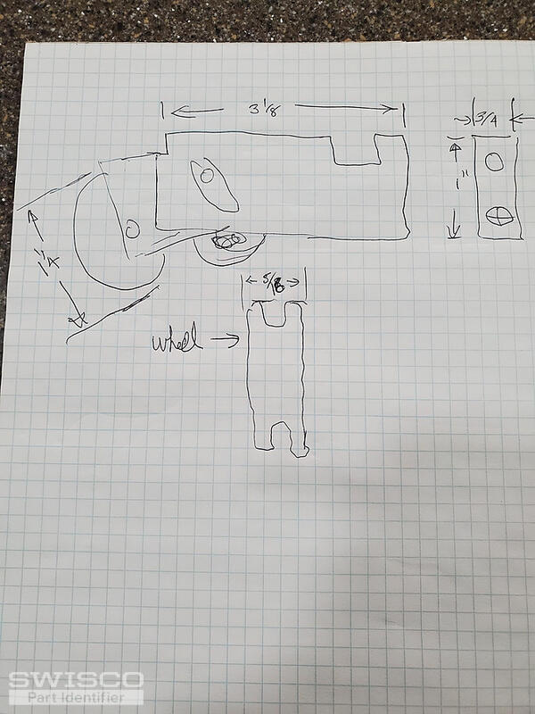 sliding door bearing Sketch
