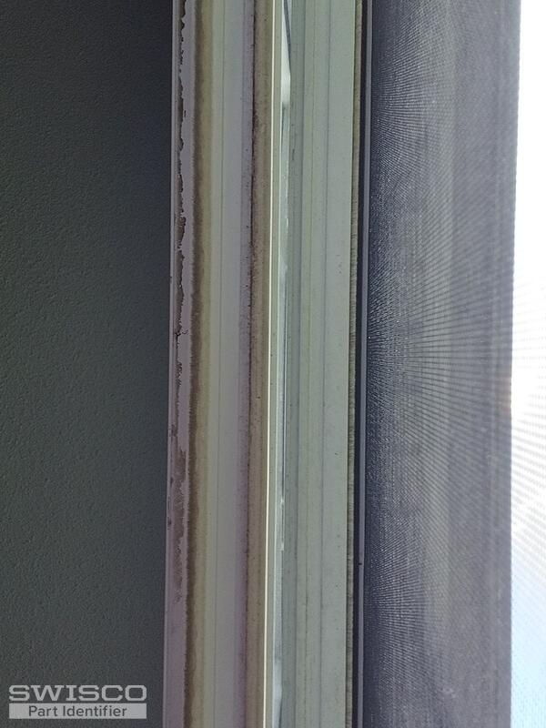 White pile vinyl window weather stripping