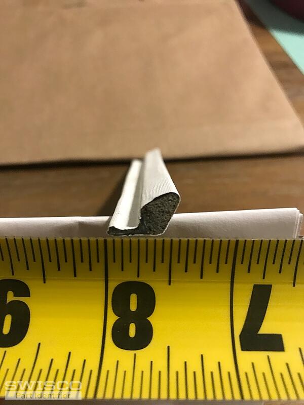 Bow window weather strip