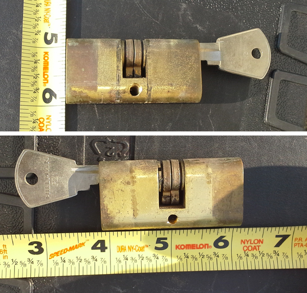 Photos of existing thumb turn.