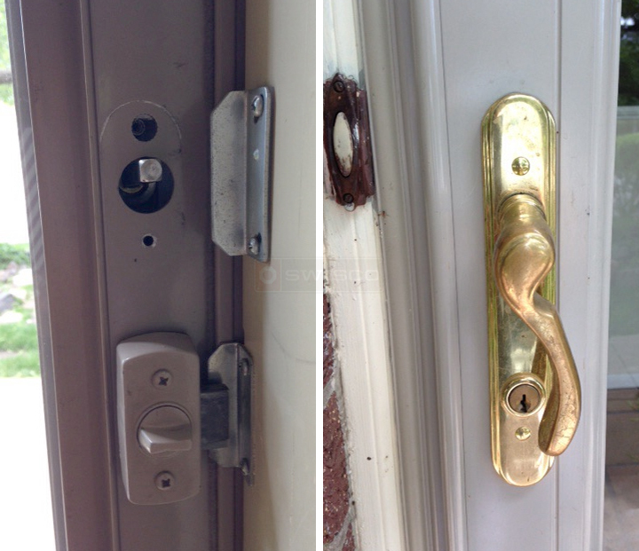 storm door handle is broken