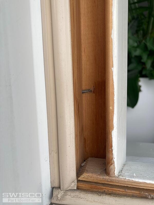 weather stripping on window frame
