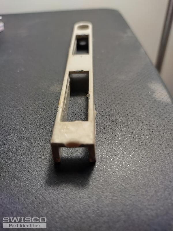 Broken edge of receiving part of lock