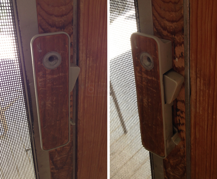 Pella door handle