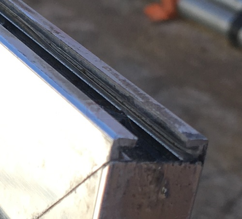 Shower door rail