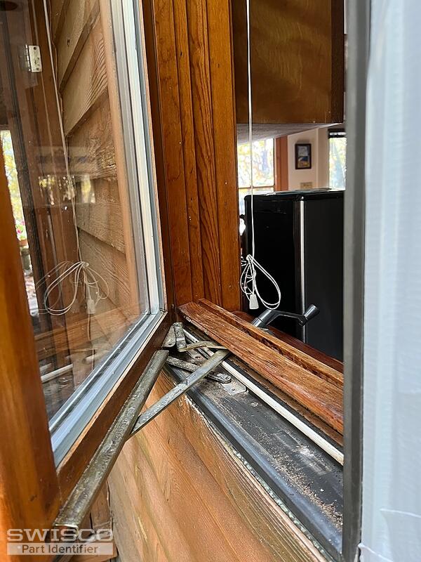 Replacement hardware and cover for 2 caradco casement windows