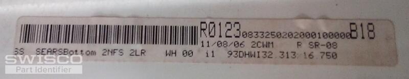 Bottom window Barcode
