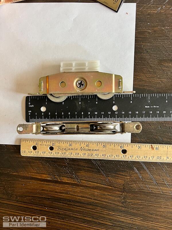 thumbnail image 2 of Slide-Co 161882 Mirror Door Roller Assembly - 1-7/16" Nylon Flat Roller, Single (For Sliding Closet Doors) 2 of 12