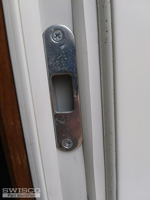sliding door thumb latch in brass color