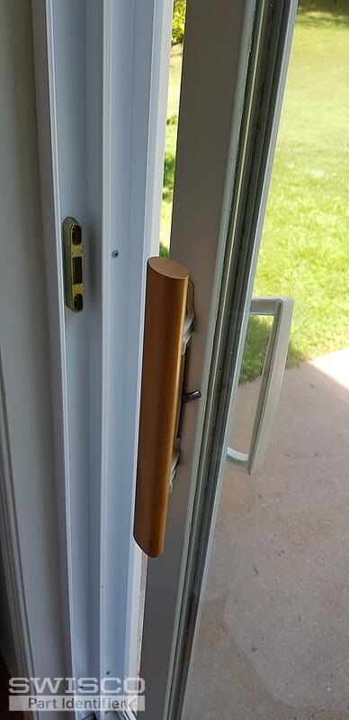 patio door operating panel interior handle latch c