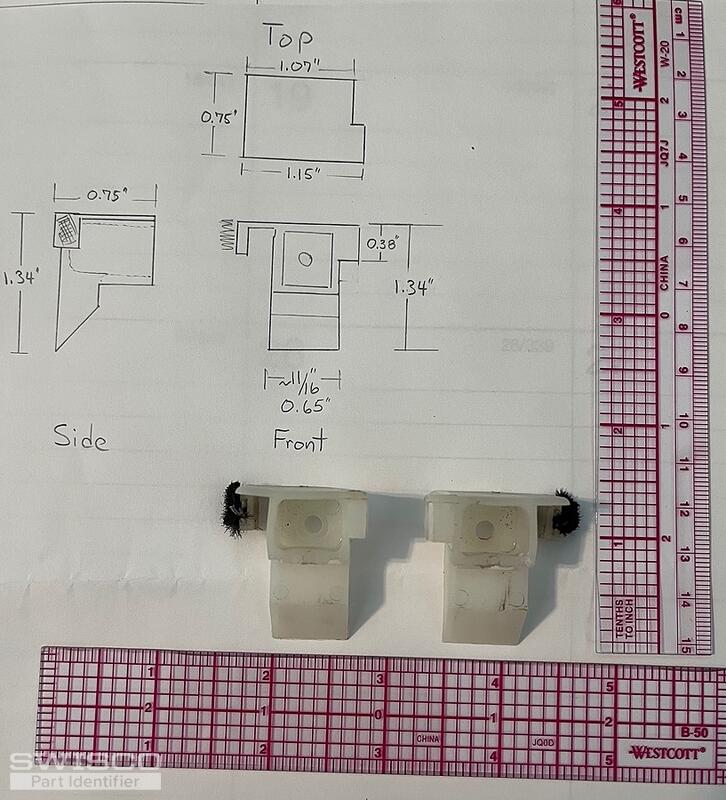 Top Sash Guide Dimensions