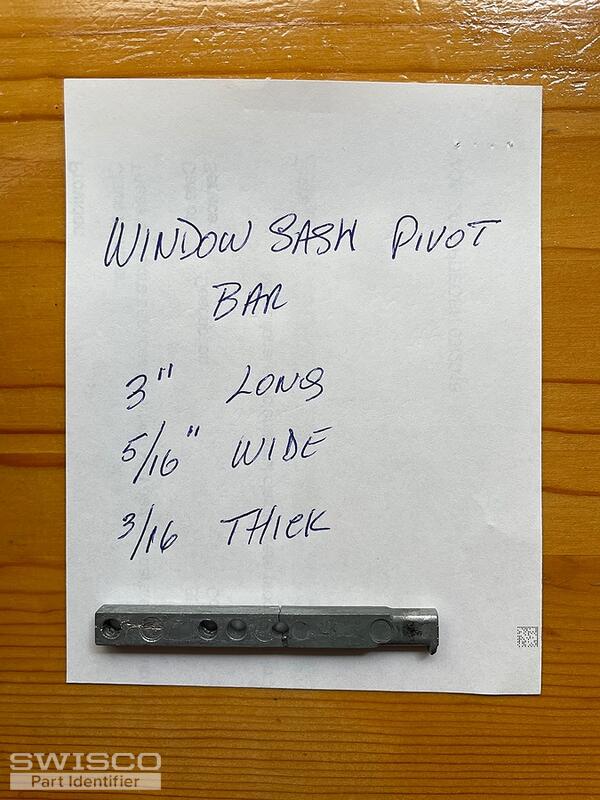 Window sash pivot bar