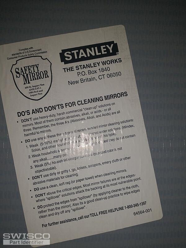 Stanley mirrored glass closet door 4