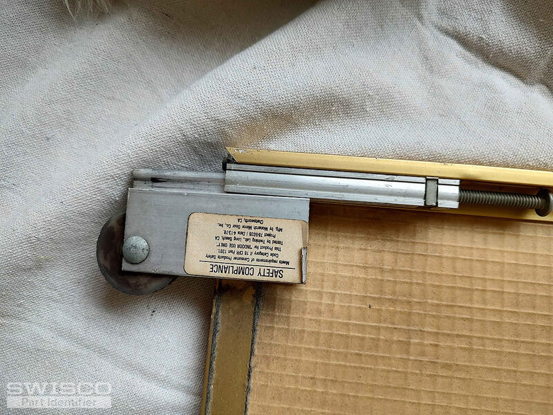 door roller partially disassembled