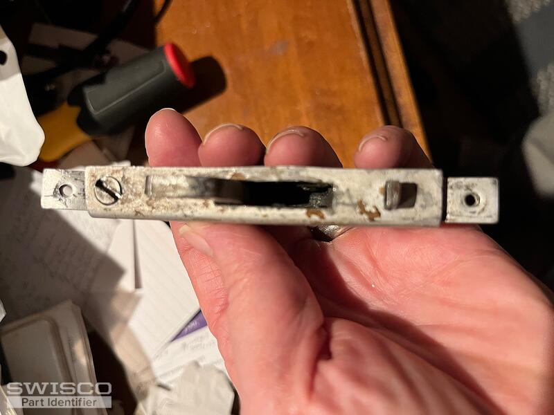 1955 Mortise sliding glass door latch