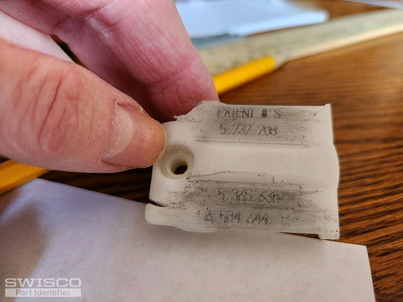 White part with numbers 2