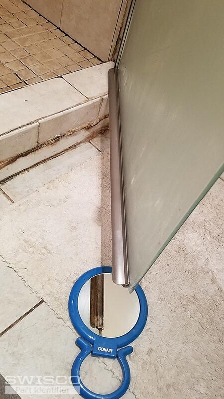 Shower Door Bottom Sweep Chrome (2)