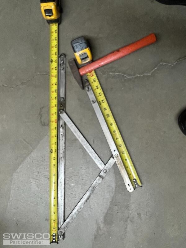 Casement Hinge 24 inch Base, Arm 16 inches x