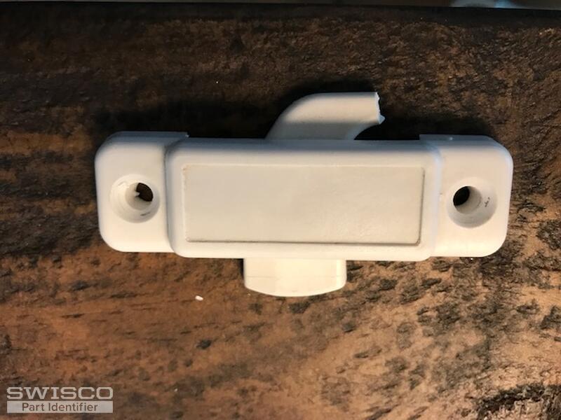 Top of broken latch