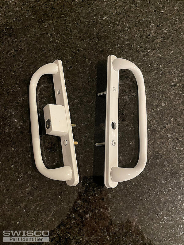 Sliding glass door handles