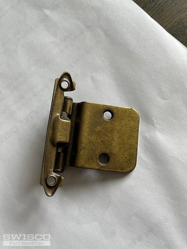 Kitchen hinges on doors with a bevel.