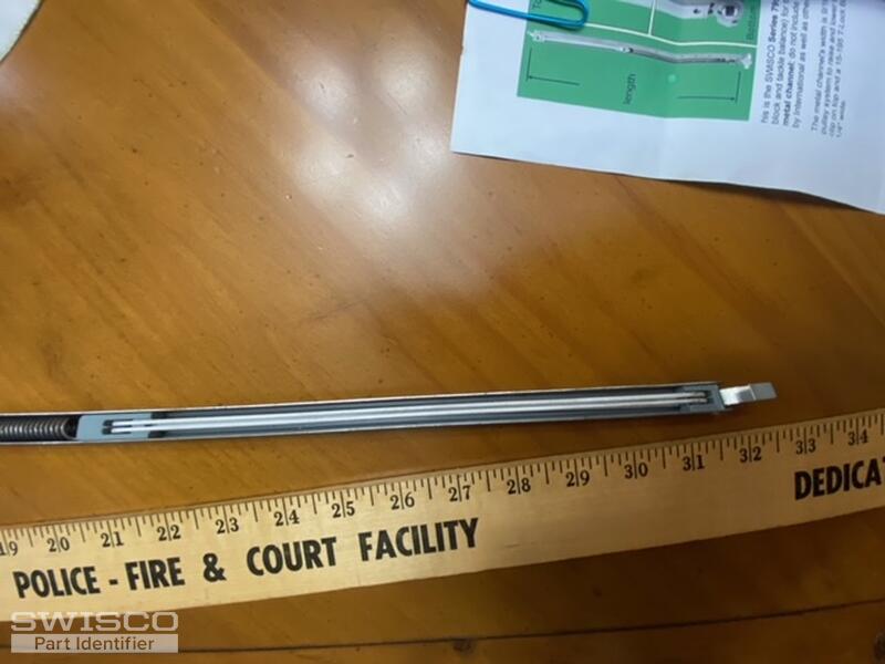 window frame end of rod