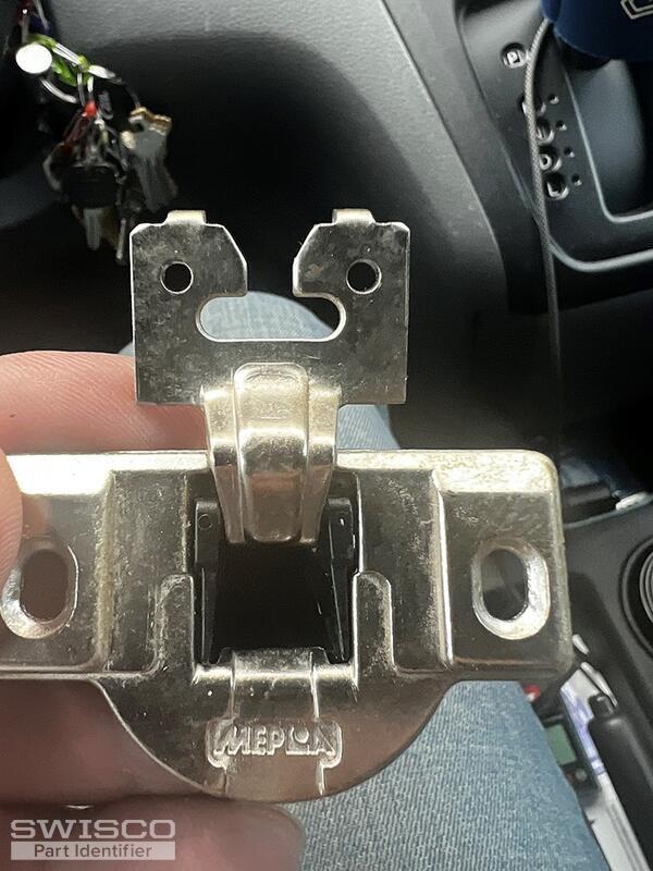 Front of hinge