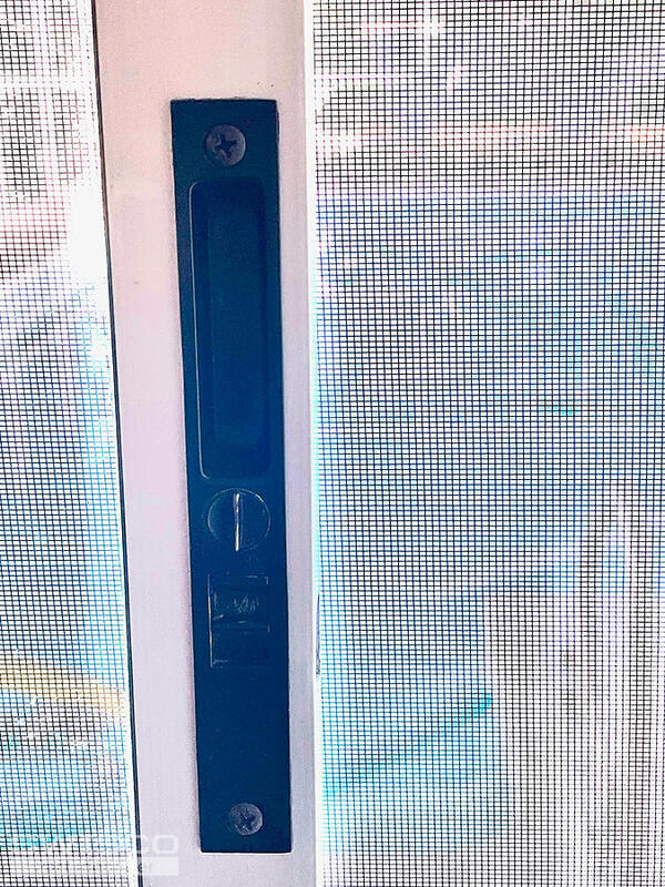 Sliding door interior lock