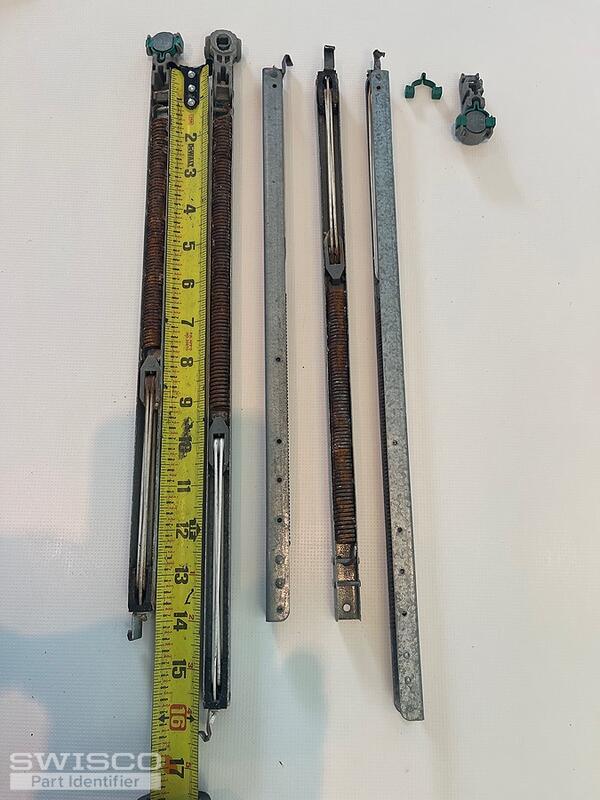 Channel balances form Pella tilt double hung vinyl windows...