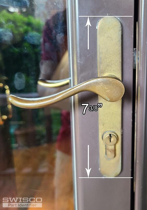 Replacement of storm door complete lockset mortise
