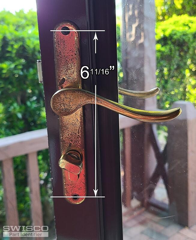 Replacement of storm door complete lockset mortise