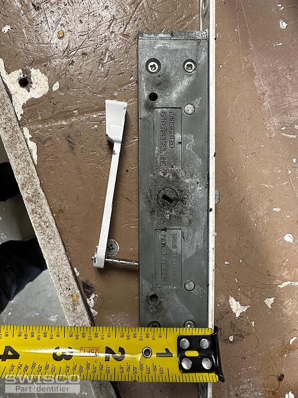 Sliding door double hook lock