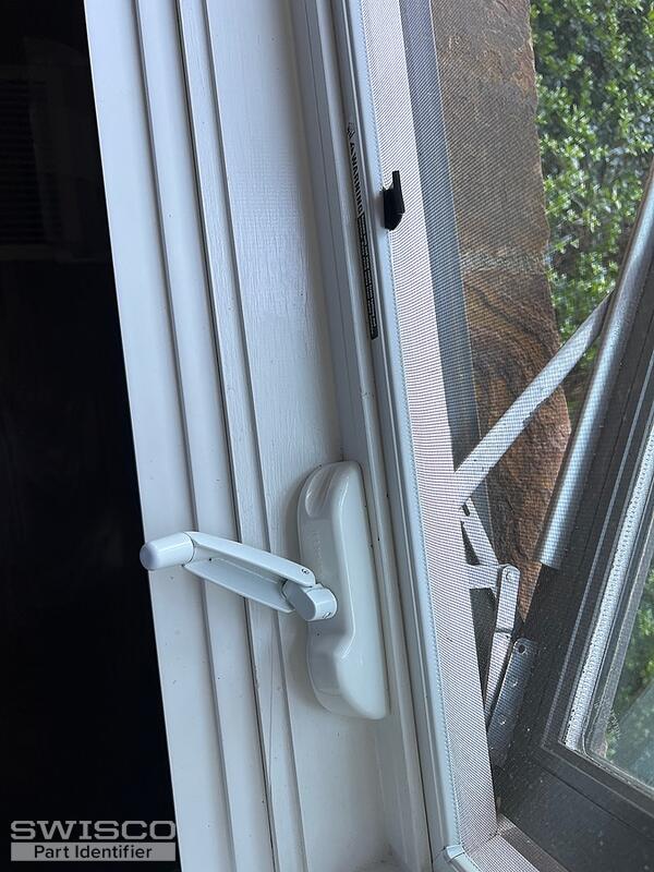Casement window unit including handle and arms
