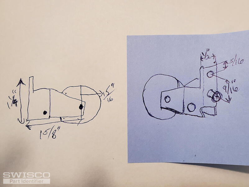 Sliding screen door roller drawing