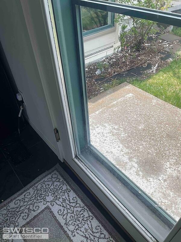 Shattered Frech door window 