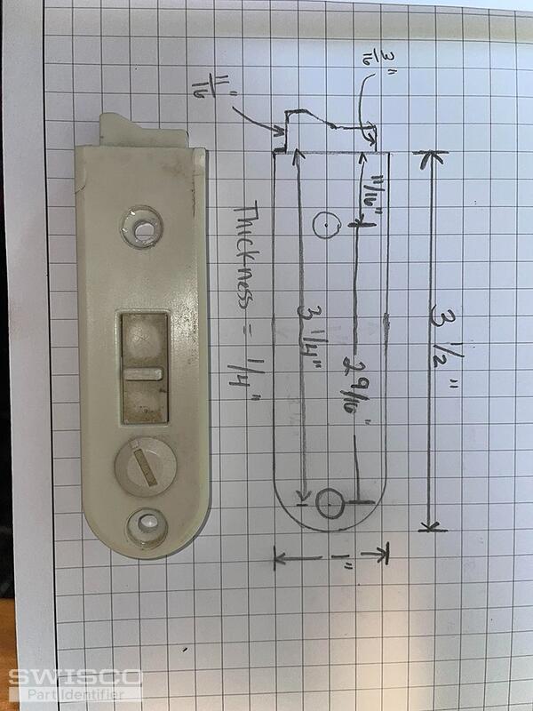 Flush Mount Tilt Latch with Dimensions