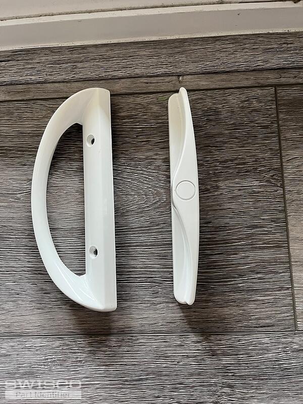 Exposed side of exterior and interior handle