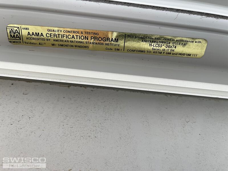 Simonton Double Hung Window parts needed.