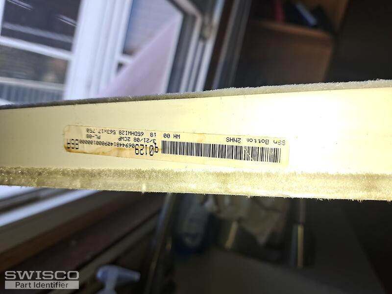 plastic piece that holds window in place