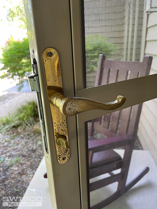 Emco storm door latch assembly
