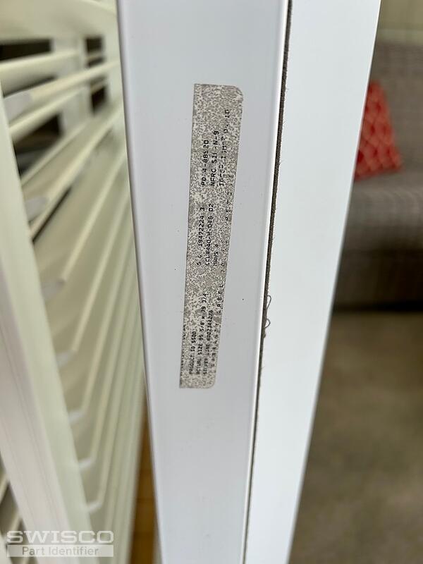 silver line sliding glass door part number